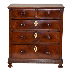 19th Century Miniature Mahogany Chest of Drawers