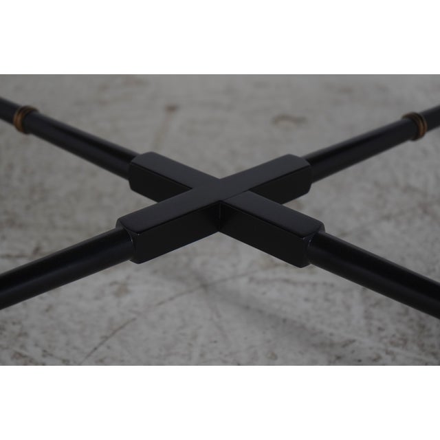 Maitland Smith Paint Decorated Carved & Gilt Tray Top Cocktail Coffee Table For Sale - Image 9 of 14