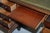 Hardwood & Green Leather Partner Desk with Sliding Keyboard Shelf & Twin Pedestals For Sale - Image 18 of 18