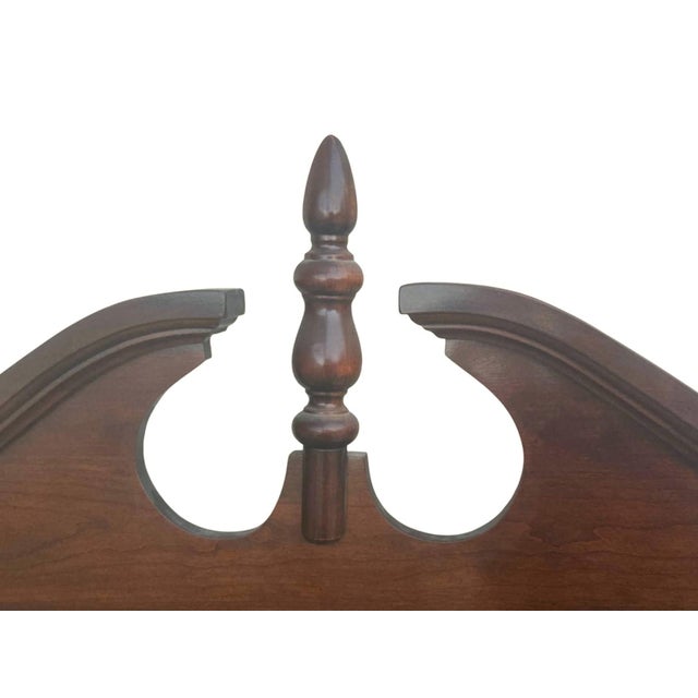 Superb Kincaid Solid Cherry Georgian style mirror 33" w x 55" h. Dated 1986. It could be hung on a wall or placed on top...
