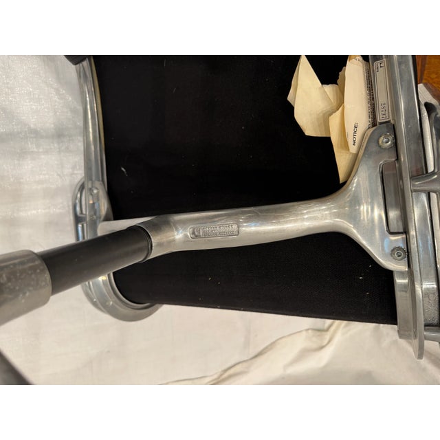 Black Mid 20th Century Original Herman Miller Aluminum Eames Soft Pad Group Management Conference Chair For Sale - Image 8 of 11