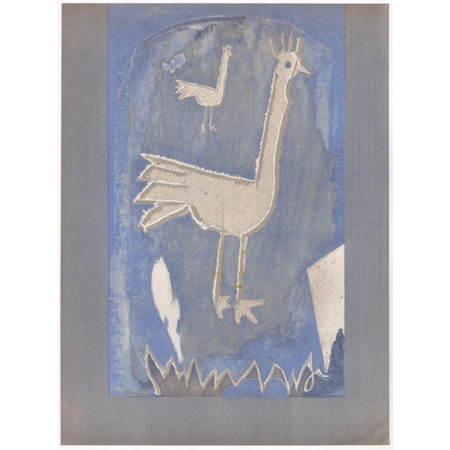 Modern Georges Braque, Two Roosters and Vase, 1952, Lithograph For Sale - Image 3 of 3