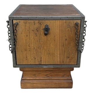 Late 20th Century Gothic Revival Table With Drawbridge Drawer For Sale
