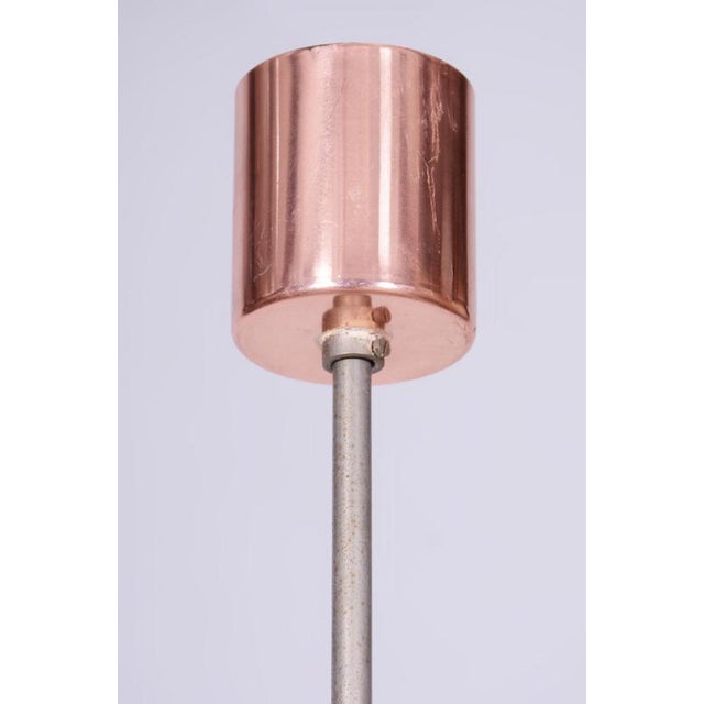 1960s Mid-Century Chandelier in Chrome, Steel, Copper, and Glass, Czech, 1960s For Sale - Image 5 of 11