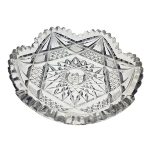 American Brilliant Cut Glass Small Dish Bowl