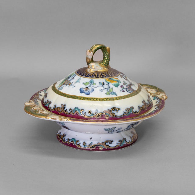 Antique Lidded Dish, 1860, Set of 2 For Sale - Image 3 of 12