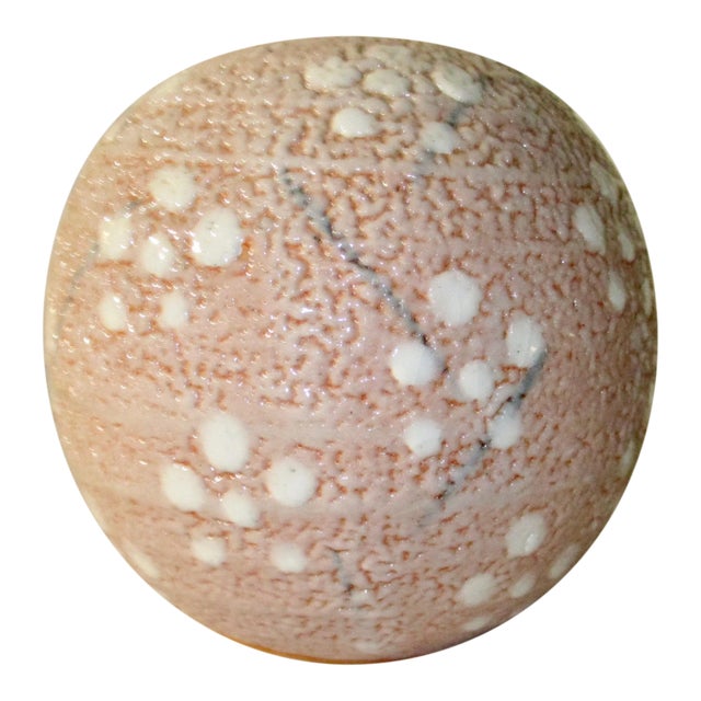 Japanese Modern Art Pottery Shino Glaze Vase For Sale