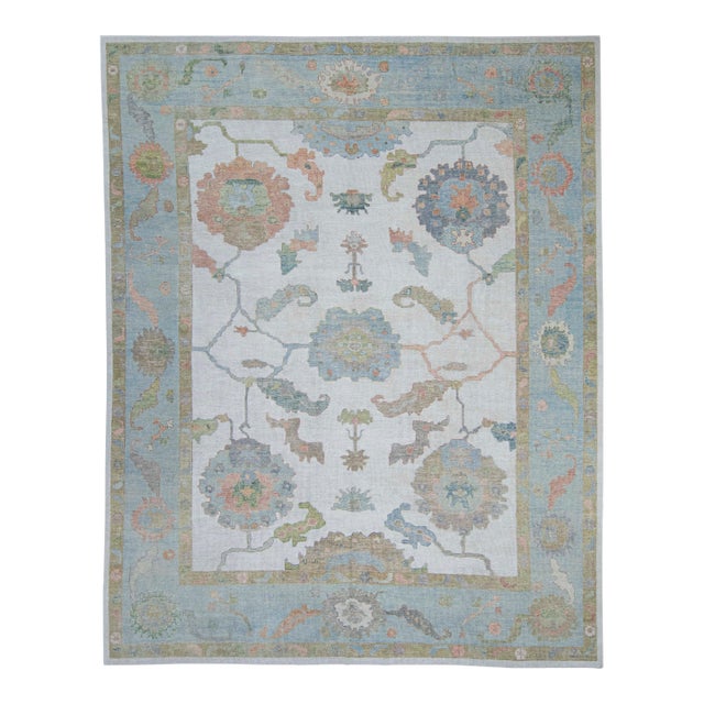 Turkish Oushak Rug 12' x 15' #20398 For Sale