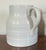 Mid-Century English creamware five pint banded pitcher jug dated 1953 on the base. Measures 7 1/2" tall x 8 1/2" across...