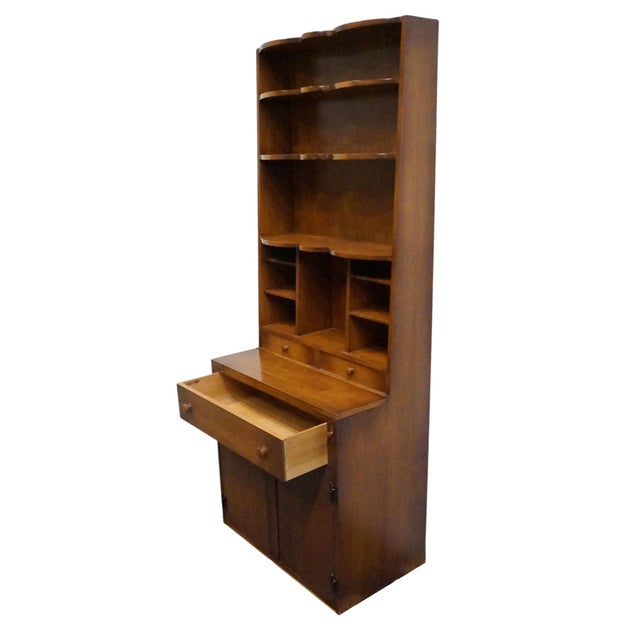 Whitney Furniture Solid Hard Rock Maple Early American 32" Secretary Desk 7493 For Sale - Image 10 of 18
