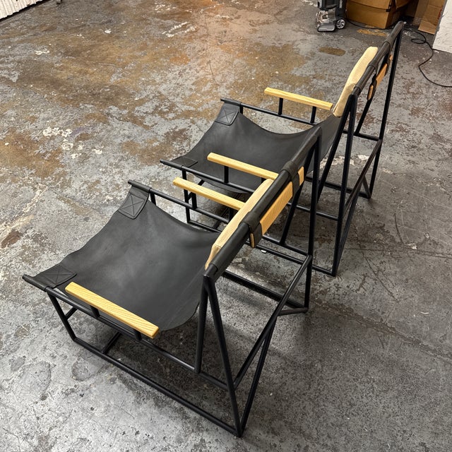 Four Hands Judson Sling Chairs, Pair For Sale In San Francisco - Image 6 of 12