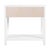 Nora 30 in. W Rectangular Wood 1 Drawer Wide Nightstand with Lower Open Shelf, White For Sale In Chicago - Image 6 of 8