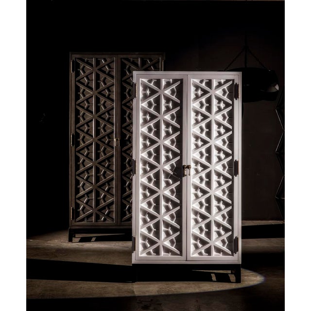Noir NOIR Small Maharadscha Hutch, Solid White For Sale - Image 4 of 13