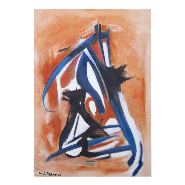 Giorgio Lo Fermo, Abstract Composition, Original Oil on Canvas, 2020s For Sale
