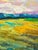 Vibrant and stunning original river landscape painting done in oil pastels. The artist, Rita Hendricks, used beautiful...