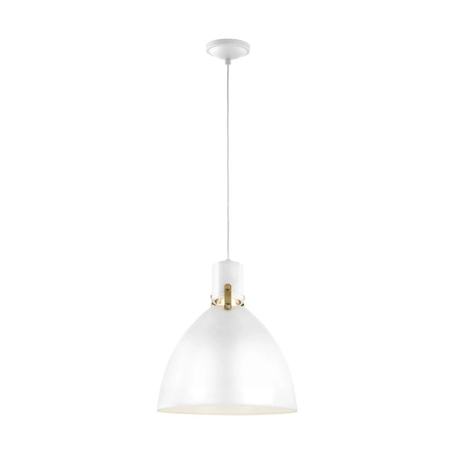 Sean Lavin by Visual Comfort Studio Brynne Small LED Pendant, Flat White For Sale In Greenville, SC - Image 6 of 6