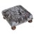 00 Regal Stag Motif Silver Tapestry Footstool For Sale