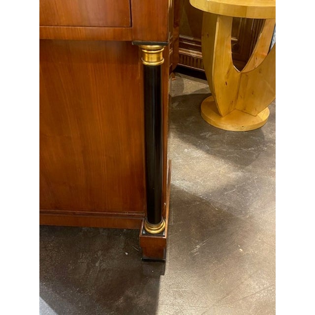 Wood 19th C. German Biedermeier Walnut Side Cabinet For Sale - Image 7 of 11