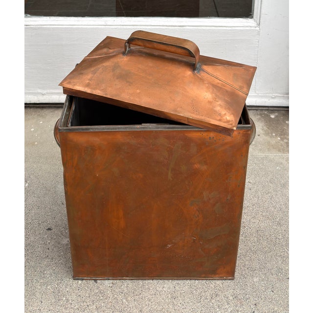 Antique Copper Water Boiler Box For Sale In Los Angeles - Image 6 of 8