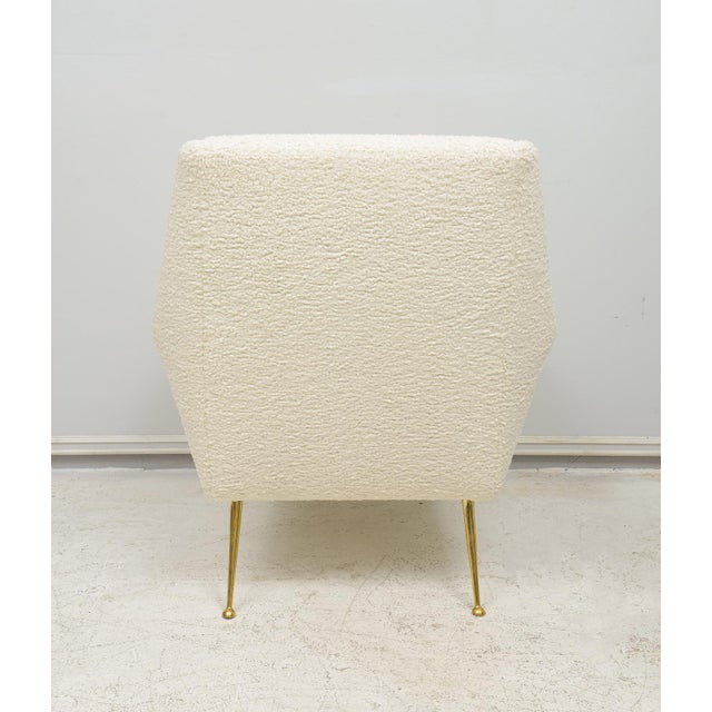 Metal Pair of Italian Mid-Century Lounge Chairs For Sale - Image 7 of 9