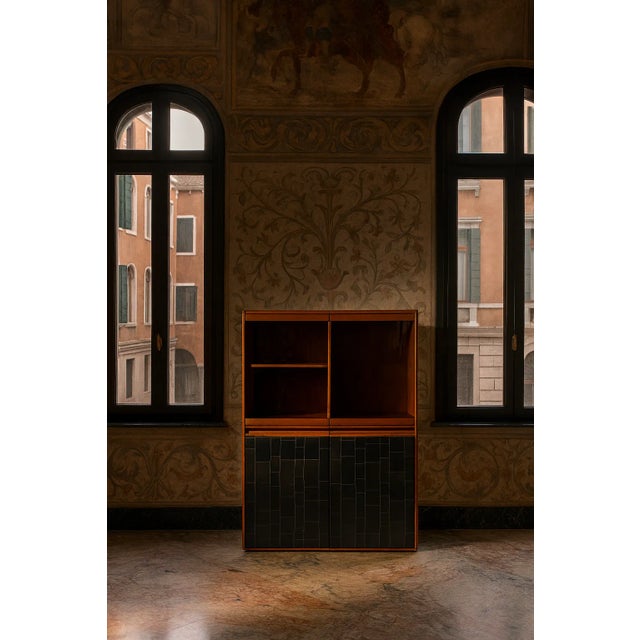 This refined bookcase was designed by Tito Agnoli for Caleido, a company belonging to the prestigious Frau Group, in the...
