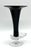 Vintage Glossy Black Glass Vase with Ornamentally Relief-Patterned Base, 1920s For Sale - Image 13 of 13