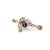 Victorian Late 19th Century Victorian 12k Gold Diamond, Amethyst, Pearl, and Garnet Fly Brooch For Sale - Image 3 of 6