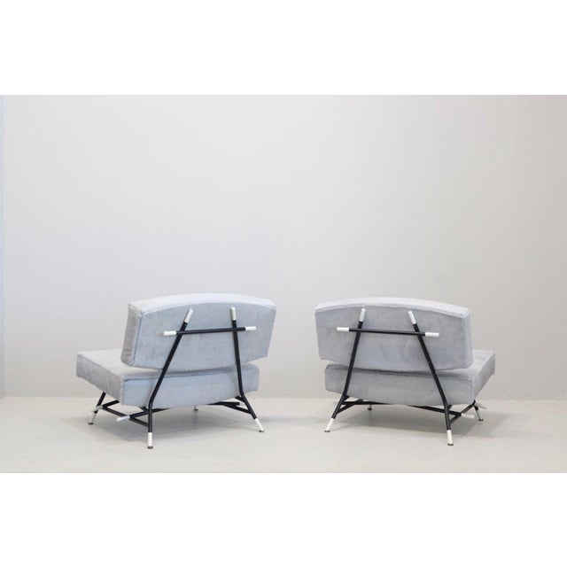Mid-Century Modern Vintage Italian Lounge Chairs by Ico Parisi for Cassina, 1950, Set of 2 For Sale - Image 3 of 13