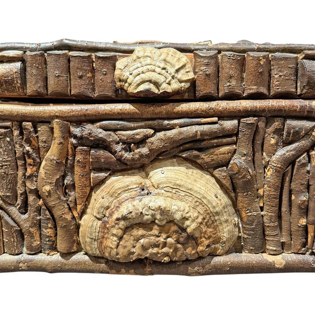 Adirondack Style Birch Twig and Mushroom Box For Sale - Image 11 of 13