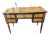 Neoclassical Mixed Wood Marquetry Italian Antique Writing Desk For Sale