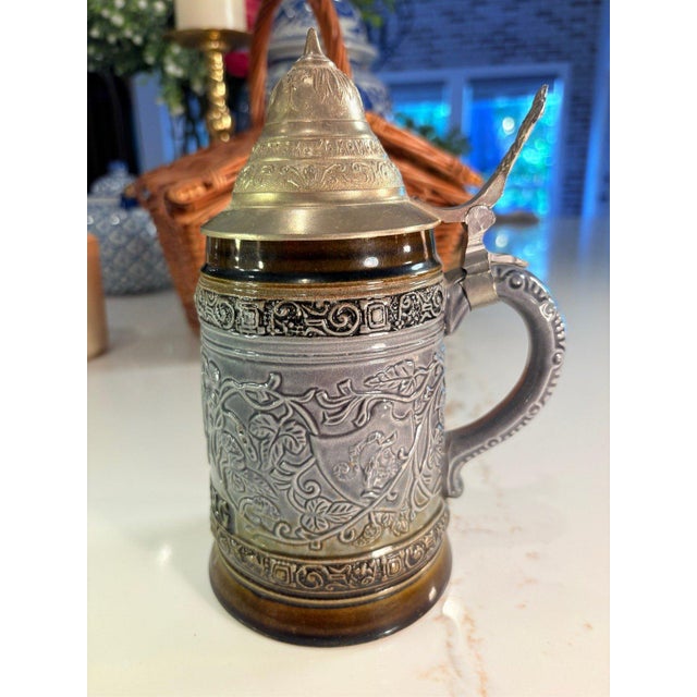 Late 20th Century King West Germany Beer Stein Heidelberg 303-W Mug For Sale - Image 5 of 5