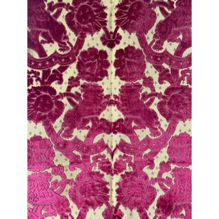 1990s Bevilacqua Handmade Silk Fabric- 2.66 Yards For Sale