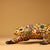 Gilt Bronze Cloisonné Enamel Leopard Figure in Stalking Pose For Sale - Image 4 of 10