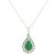 Green Natural Emerald Diamond Necklace 18" 14k Gold 5.6 TCW Certified For Sale - Image 8 of 13