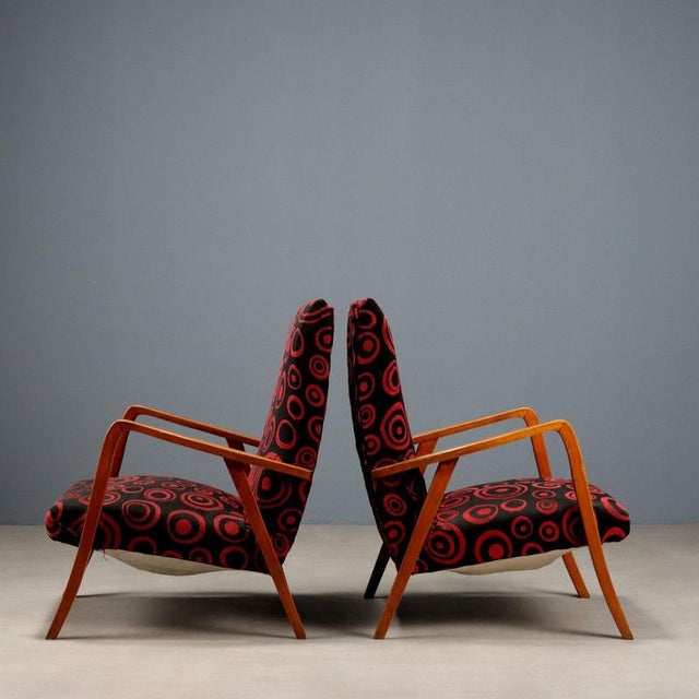 Vintage Beech Armchairs, 1960s For Sale - Image 3 of 10