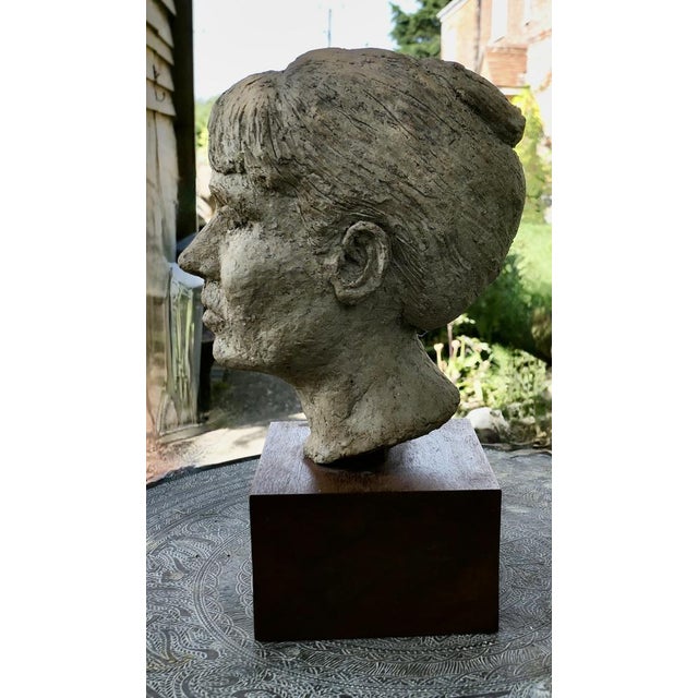 Artist's Bust of a Woman, 1960s For Sale - Image 6 of 8