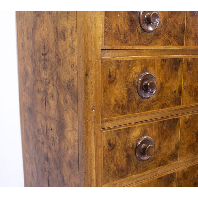 Art Deco Burr Walnut Chest of Drawers, 1920s For Sale - Image 17 of 18