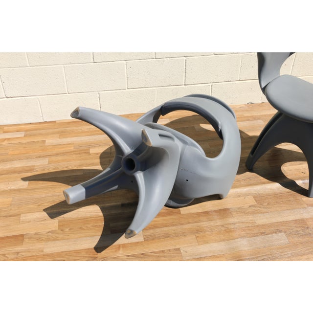 Vintage Set of 6 John Gale Rotocast Plastic Swivel Armchairs | Space Age 1960s For Sale - Image 17 of 18