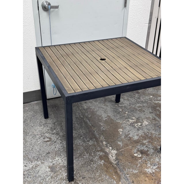 2010s Crate & Barrel Alfresco Outdoor Patio Table For Sale - Image 5 of 12