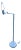 Vintage 1970s Chrome Floor Lamp With Extendable Arm by Hinson Lamp Co. For Sale