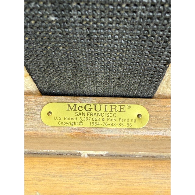 McGuire Organic Modern Twisted Rattan Lounge Chairs- A Pair For Sale - Image 12 of 12