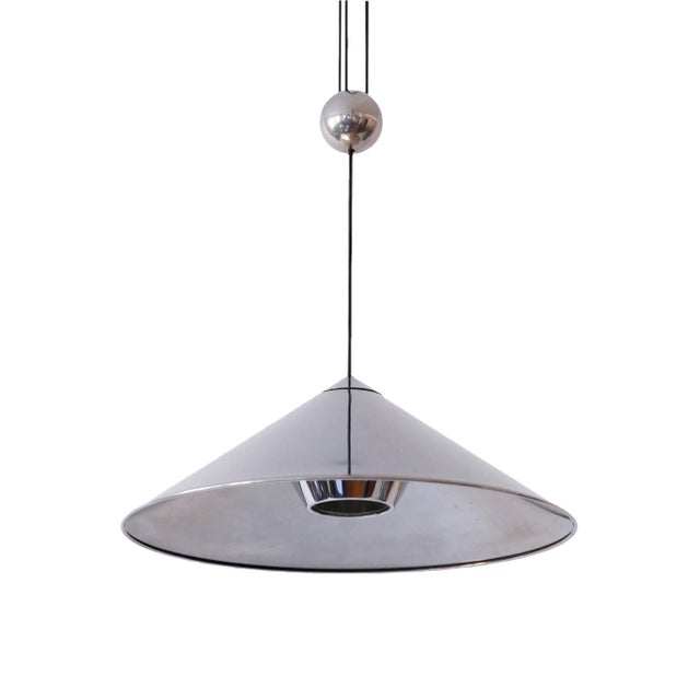 German Counter Balance Pendant Lamp by Florian Schulz, 1970 For Sale