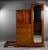 Edwardian Mahogany Triple Wardrobe, 1900 For Sale - Image 3 of 12