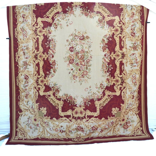 Napoleon III French Aubusson Rug For Sale - Image 6 of 11