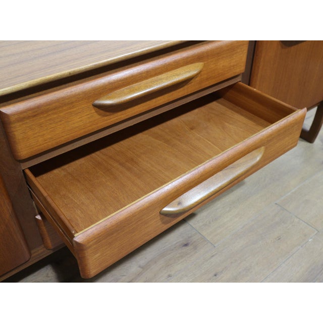 Mid Century Modern Vintage Teak British Credenza Sideboard For Sale - Image 12 of 14