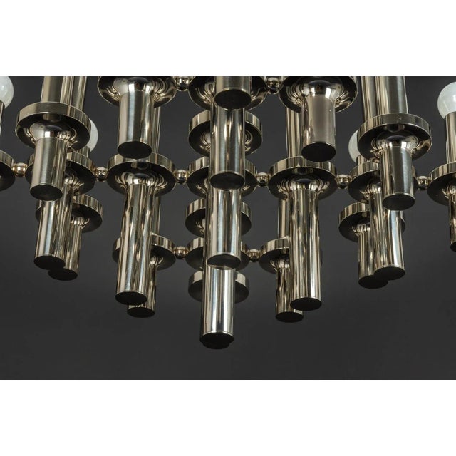 Gaetano Sciolari Mid-Century Chrome Chandelier attributed to Gaetano Sciolari for Staff,1970s For Sale - Image 4 of 13