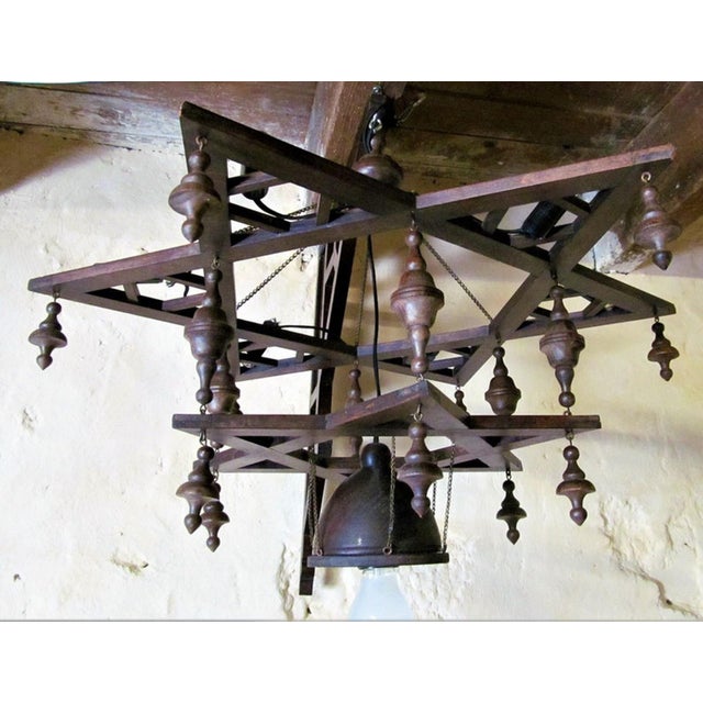 Vintage Star of David Light Fixture, 1960s For Sale - Image 11 of 11