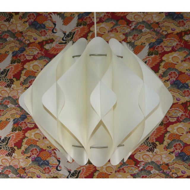 Wow! 70s space age original! design classics zicoli superstylish ceiling lamp fine plastic slats space age / panton era...