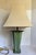 Verdigris Vintage Verdigris Metal Table Lamp With Faceted Base & Tapered Shade For Sale - Image 8 of 12