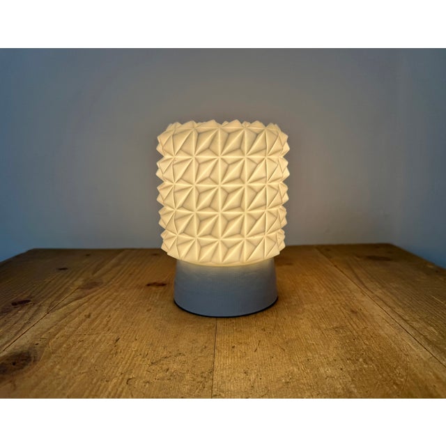 Vintage White Porcelain Ceiling Light, 1970s For Sale - Image 12 of 13